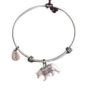 Bella Ryann Silver 'Momma Bear' Bangle Bracelet OS